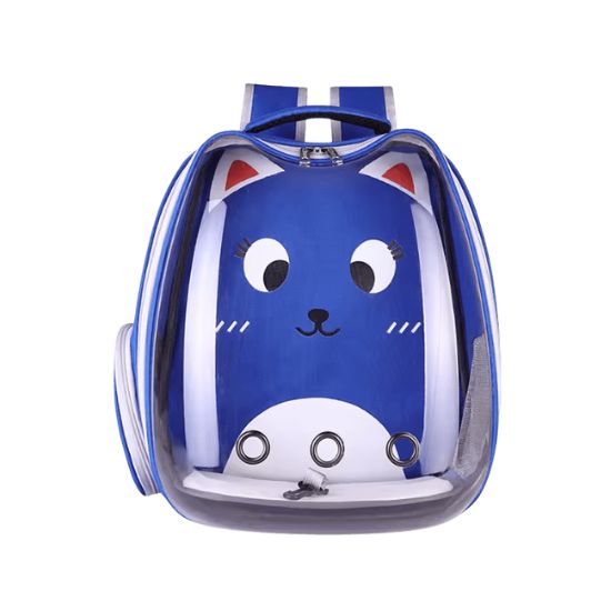 SPRING CAT - Mochila Transparente/Azul