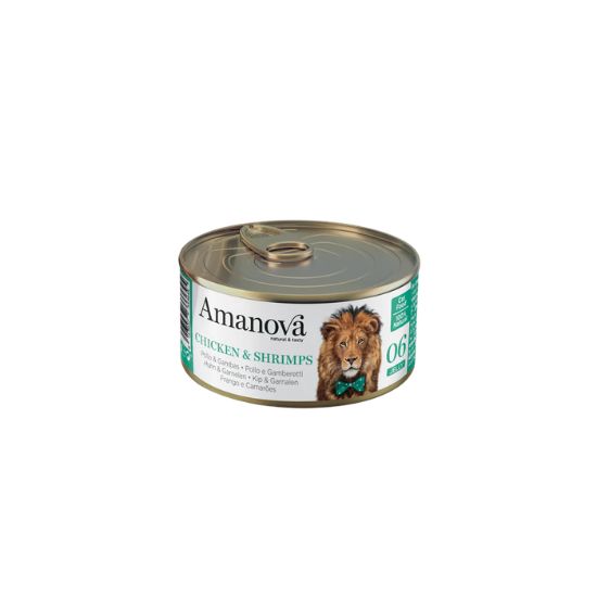 Amanova 06 Frango & Camarões em Geleia 70g
