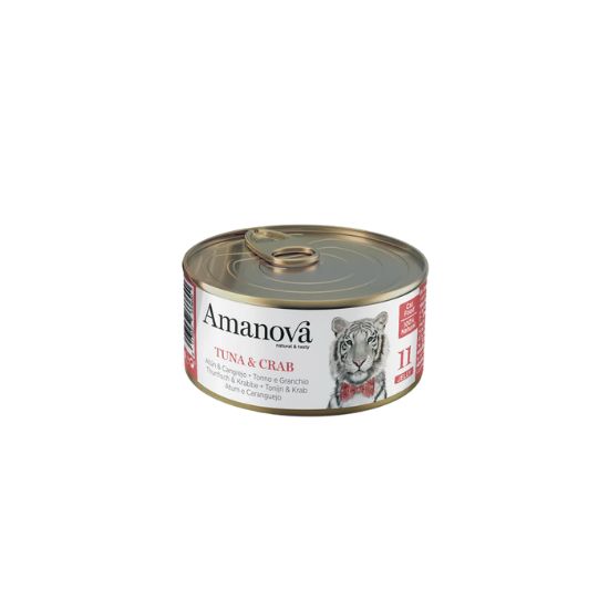 Amanova 11 Atum & Caranguejo em Geleia 70g Amanova 11 Atum & Caranguejo em Geleia 70g