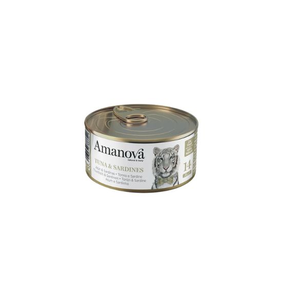 Amanova 14 Atum & Sardinha em Geleia 70g Amanova 14 Atum & Sardinha em Geleia 70g